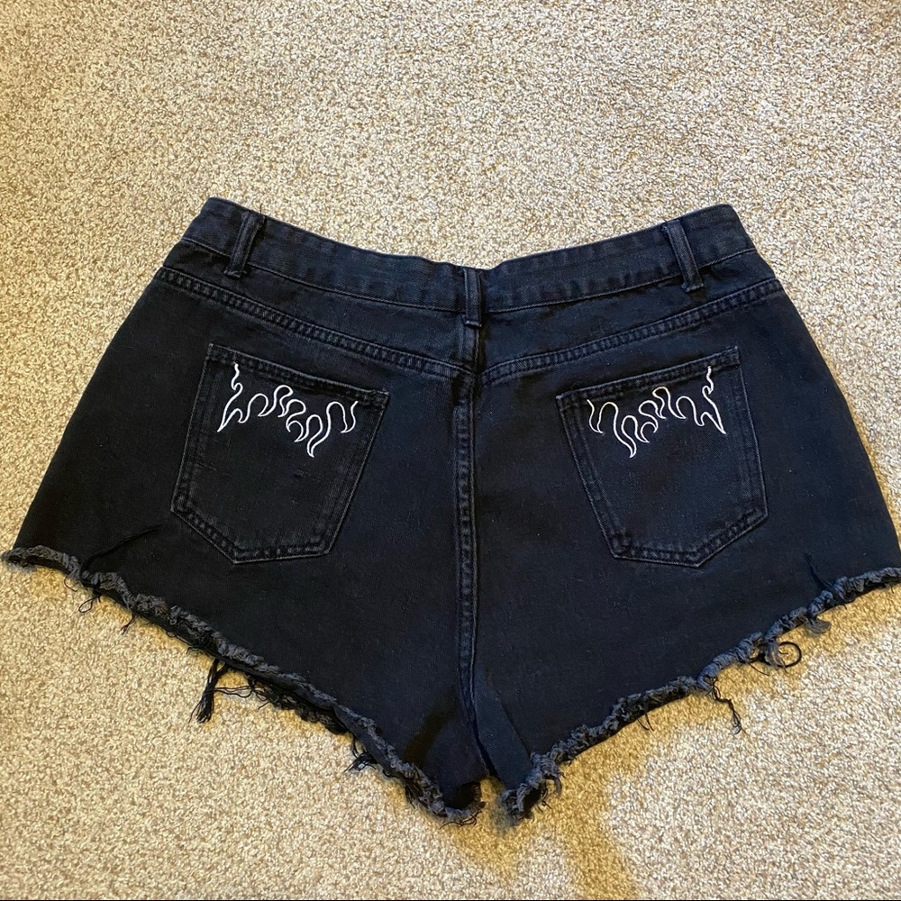 SHEIN flame high rise shorts